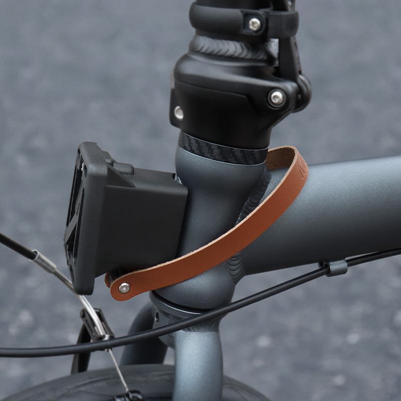 MUQZI Leather Pull Strap Anti Loose Frame Straps Front Carrier Quick Release Rope Belt Bicycle Wheel Fixing Strap Bike Accessory