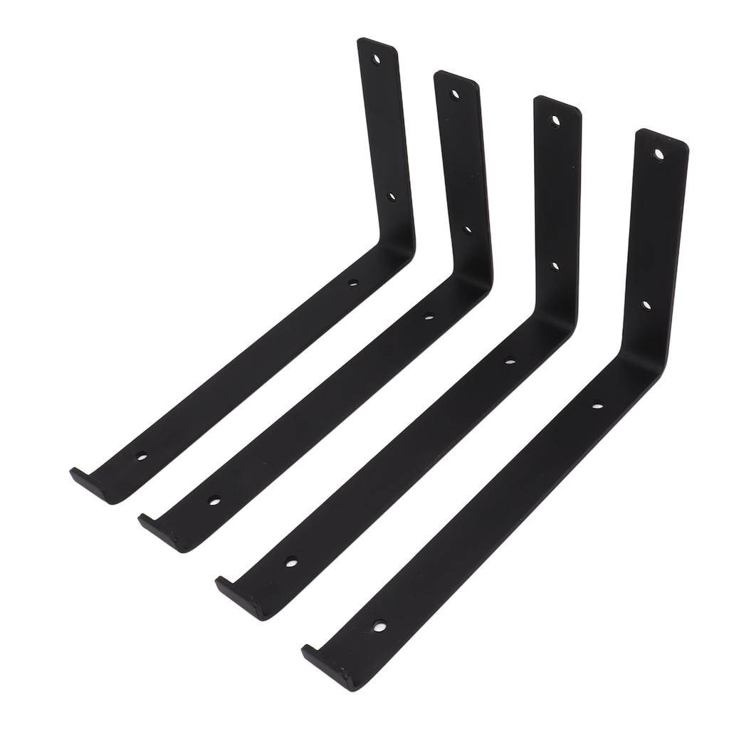 4 buc. Console L Metal Puternic Instalare Ușoară Capacitate Mare de Încărcare Console L Metalice pentru