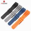 20mm 22mm silikonowy pasek sportowy nurkowanie wodoodporny pasek do zegarka gumowy pcv mężczyźni wymiana bransoletka z paskiem akcesoria do zegarków dla Seiko
