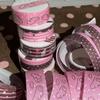 Sweet Pink Brown Strawberry Tape Flash Sand Hand Account Decorative Tape Collage Planner Diy School Stationary Sticker Gift