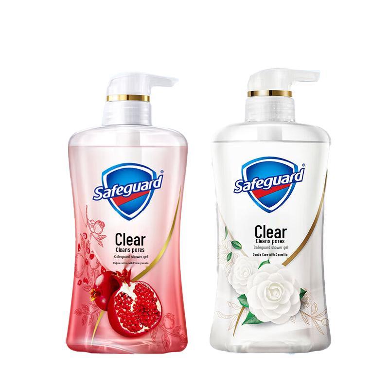Safeguard Pomegranate & Camellia Foam Body Wash Duo