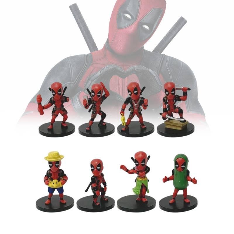 Character Deadpool Model Toys Cute Cartoon Living Room Tabletop Decor Dolls