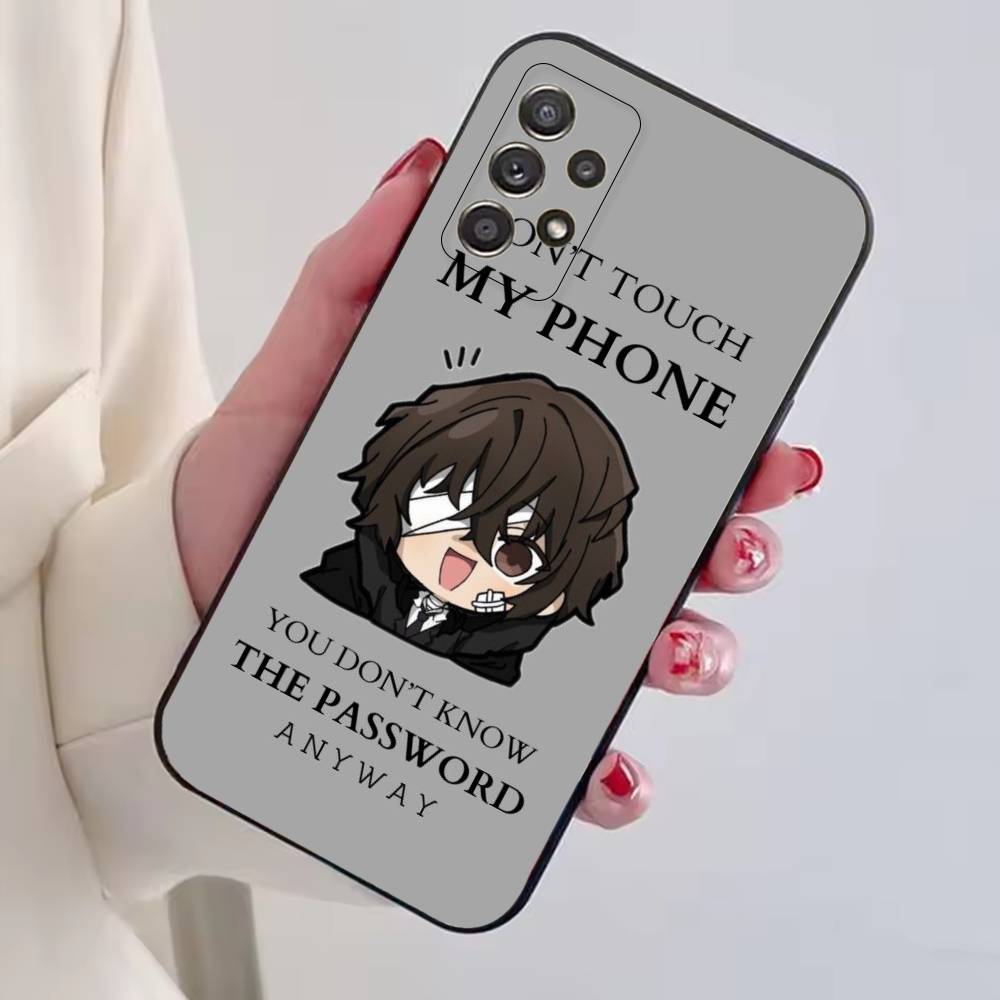 Dazai Osamu Anime Bungo Stray Dogs Phone Case For Samsung S25,S24,S21,S22,S23,S30,Ultra,S20,Plus,Fe,Soft Silicone Black Cover