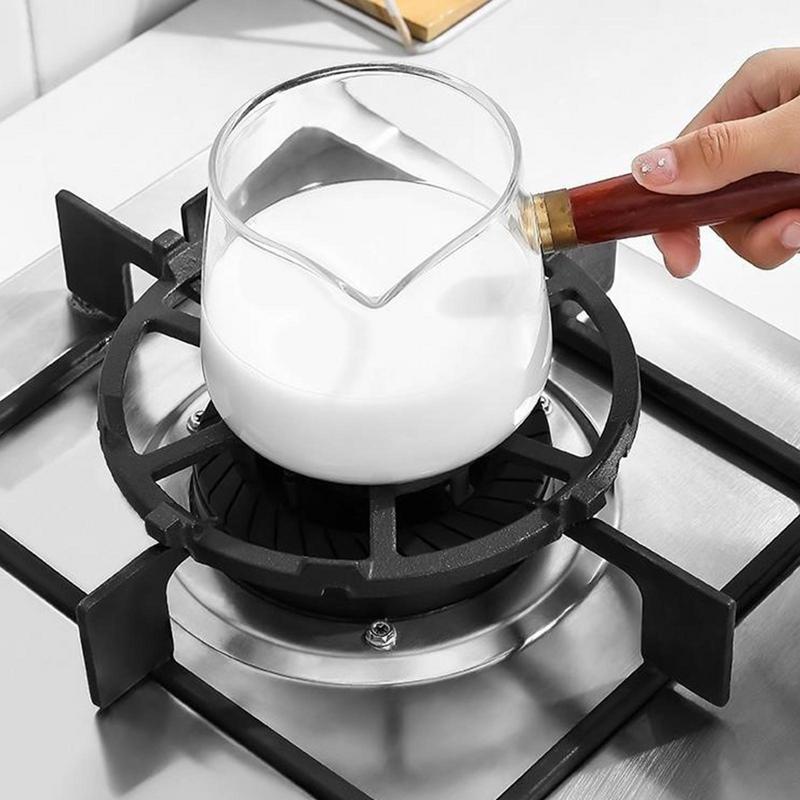 Non Slip Iron Stable Wok Ring Cast Iron Stove Trivets For Kitchen Wok Cooktop Range Pan Holder Stand Stove Rack Milk Pot Holder