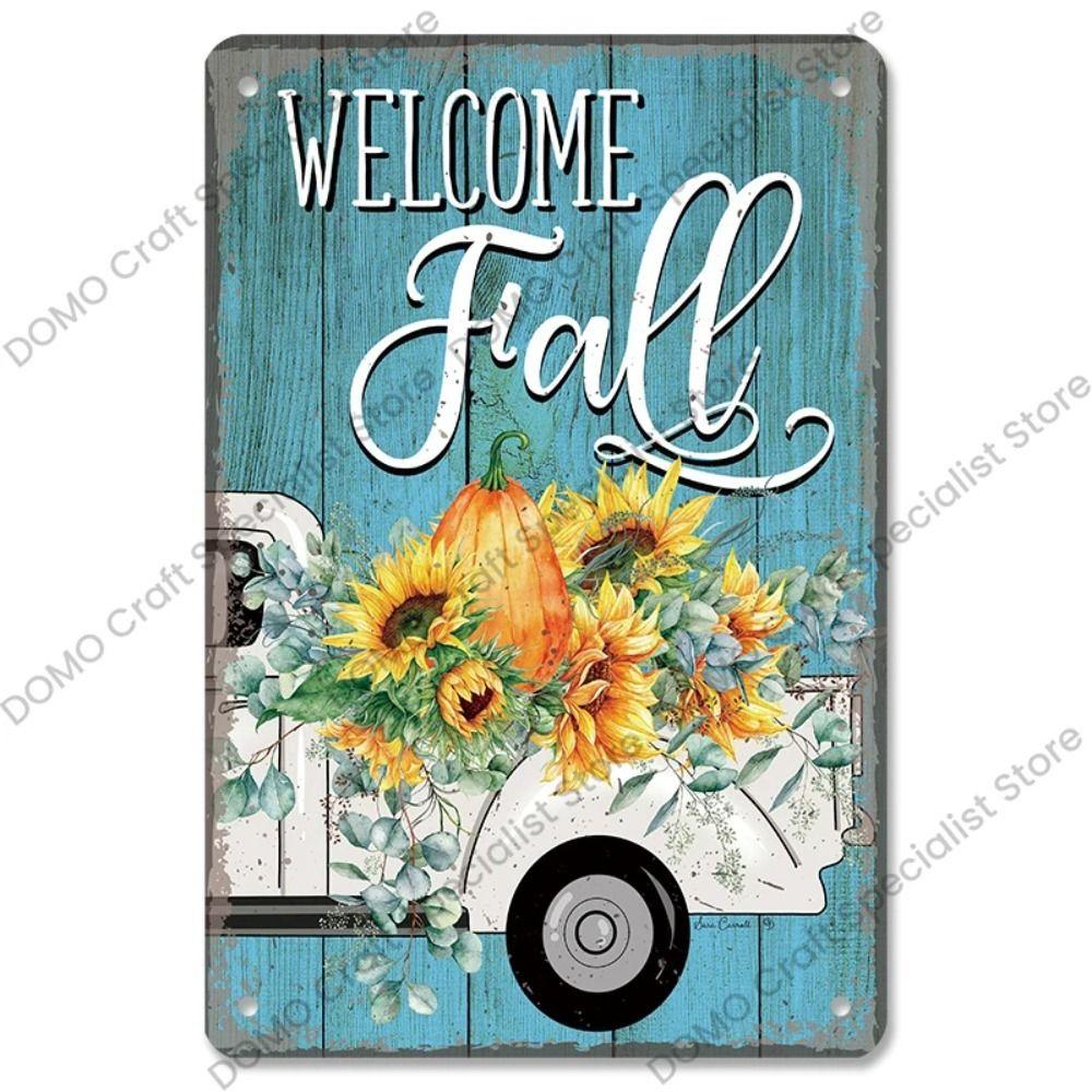 Artistic Metal Wall Sign, Halloween Christmas Decor