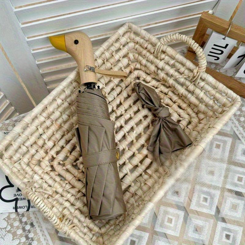 Duck Upf 50 Sun Protection Umbrella Stylish Uv Blocking Compact Umbrella Travel Umbrella  Foldable For Sun Rain