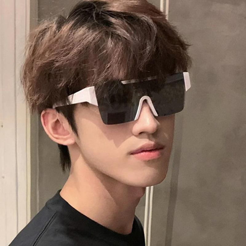 New Y2K Style Cycling Square Sunglasses Windproof Glasses for Men Women Retro-Reflective Sheeting Lens Road Riding Sport Glasses