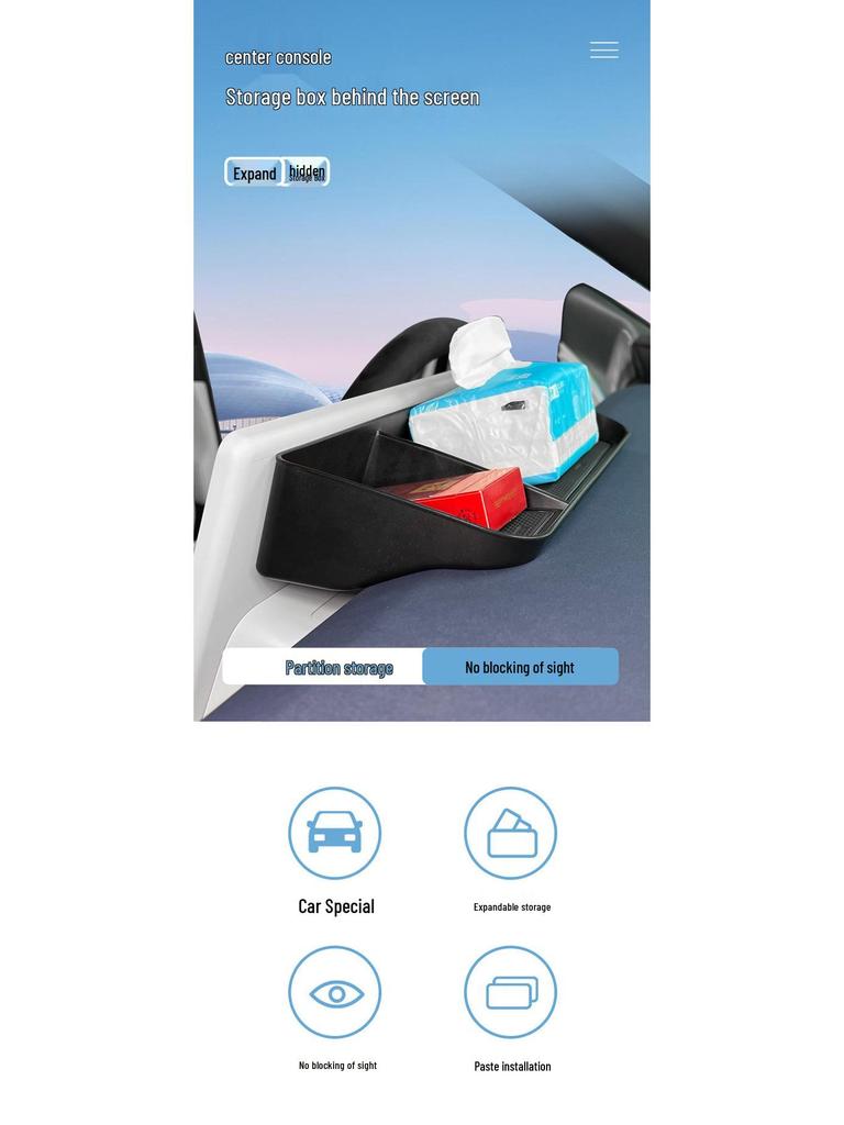 Storage Box for XPeng G6 Dashboard and Screen (2023-24 Models)