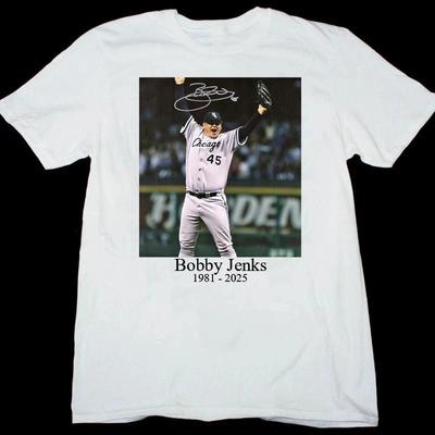 Bobby Jenks 1981 - 2025 Signed Cotton White All Size T Shirt