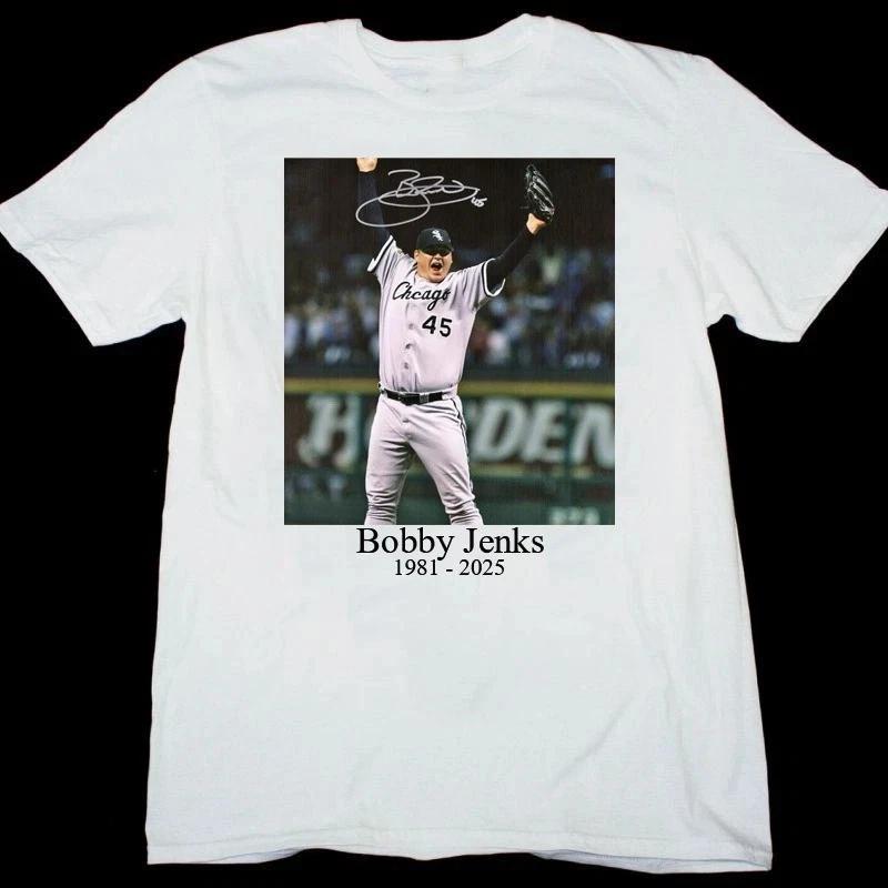 

Bobby Jenks 1981 - 2025 Signed Cotton White All Size T Shirt M
