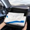 Car Tissue Holder, Standard Tissue Holder for Car Pu Leather Car Napkin Holder, Car Backseat Extra Large Tissue Organization Fit for 120-230 Tissues