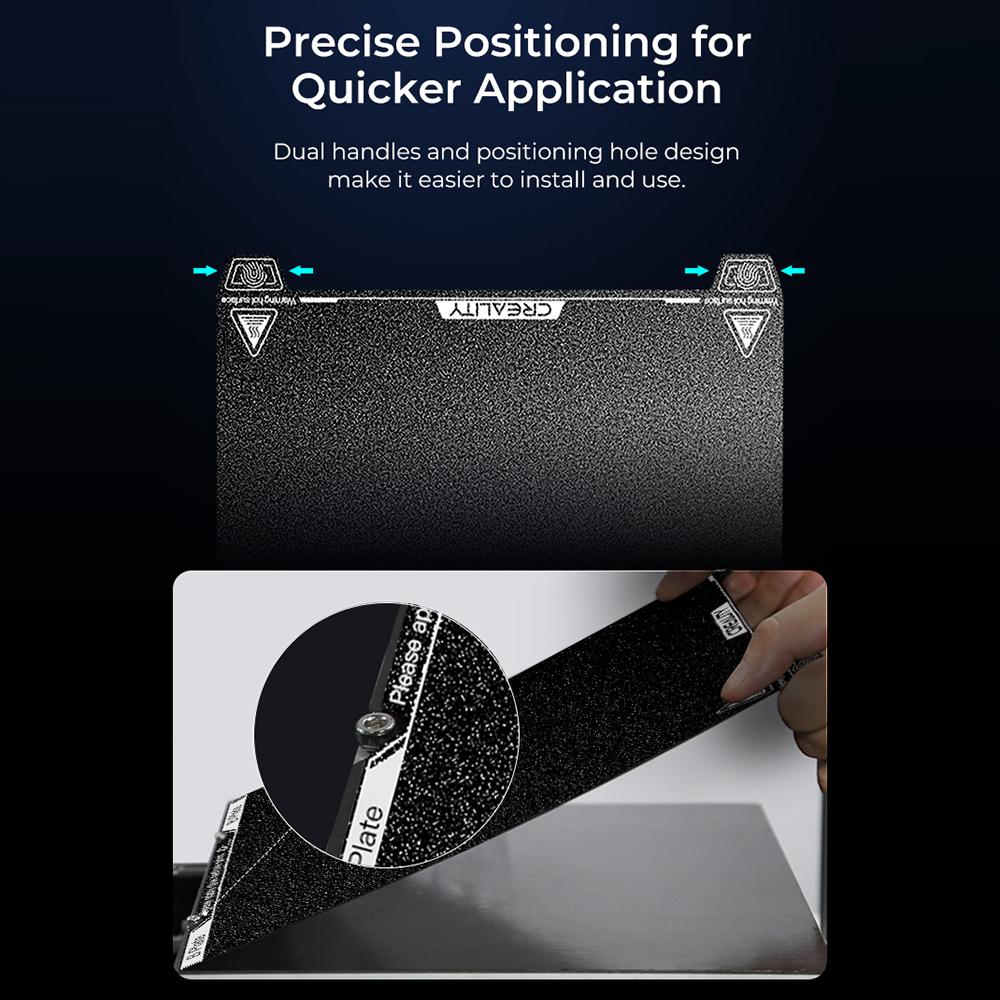 Creality K1 PEI Build Plate Kit 235x235mm Platformă de imprimare cu rezistență excelentă la căldură Ușor