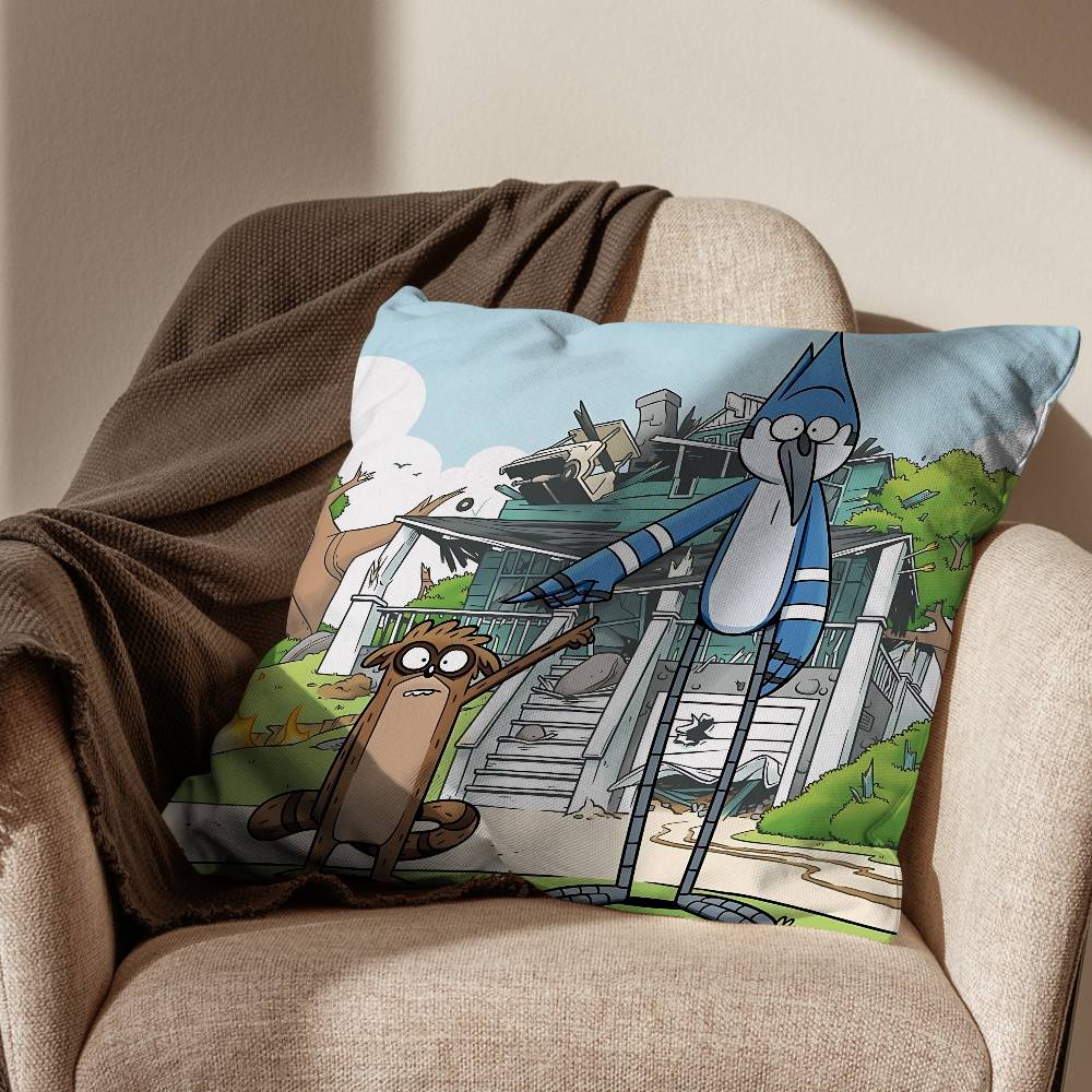 Cuscino Mordecai Regular Show per il tempo libero federa per cuscino divano soggiorno federa per cuscino letto camera da letto decorazione per la casa
