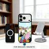 A-Adorable B-Barbapapa Cartoon Phone Case Magnetic For iPhone17 16 15 14 13 12 Pro Max For Magsafe Wireless Charging Cover