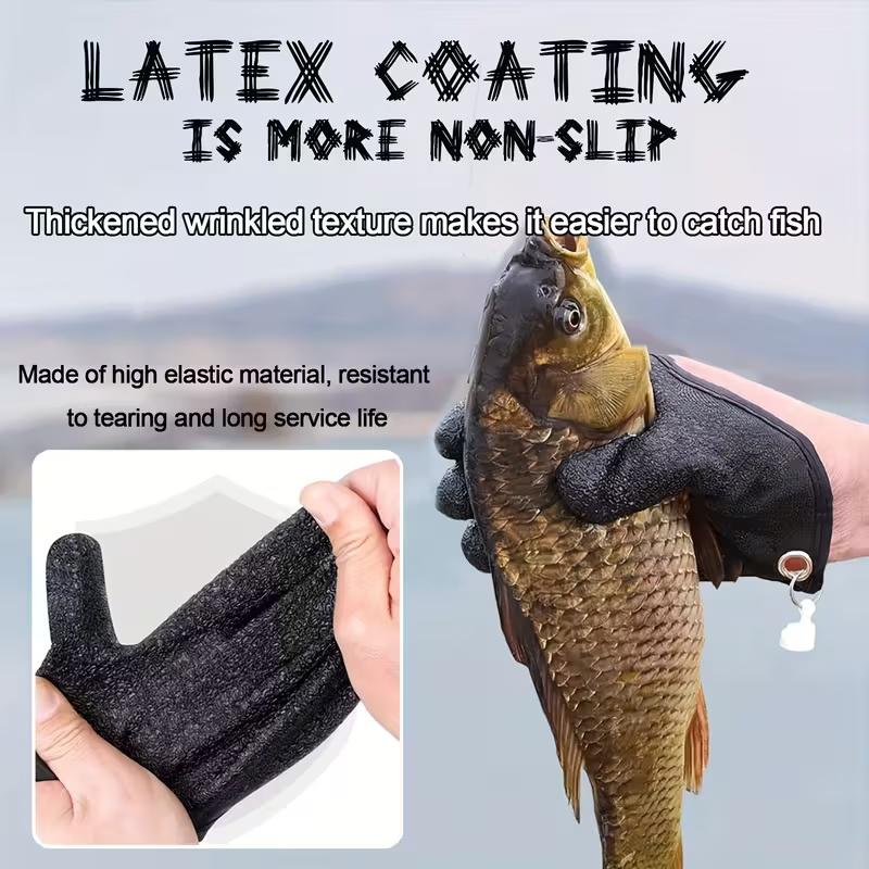 One-Hand Magnet Fishing Gloves - Quick-Dry Anti-Slip Grip for Ocean, Lake & River Fishing, Heavy-Duty & Secure