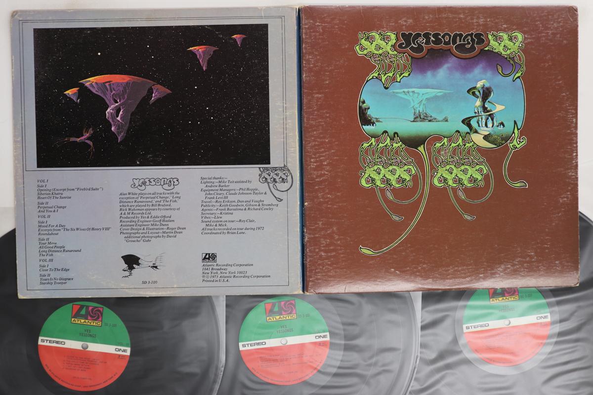 LP Record YES  Yessongs SD3100 ATLANTIC 1973 US Rock Used