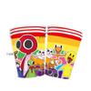 Rainbow Friends Party Tableware Set Includes Cups, Plates, Napkins, Tablecloth