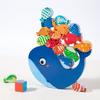 Children's Animal Balance Stacking Music Desktop Interactive Game Building Block Stacking Balance Boat Early Education Puzzle Wooden Toy