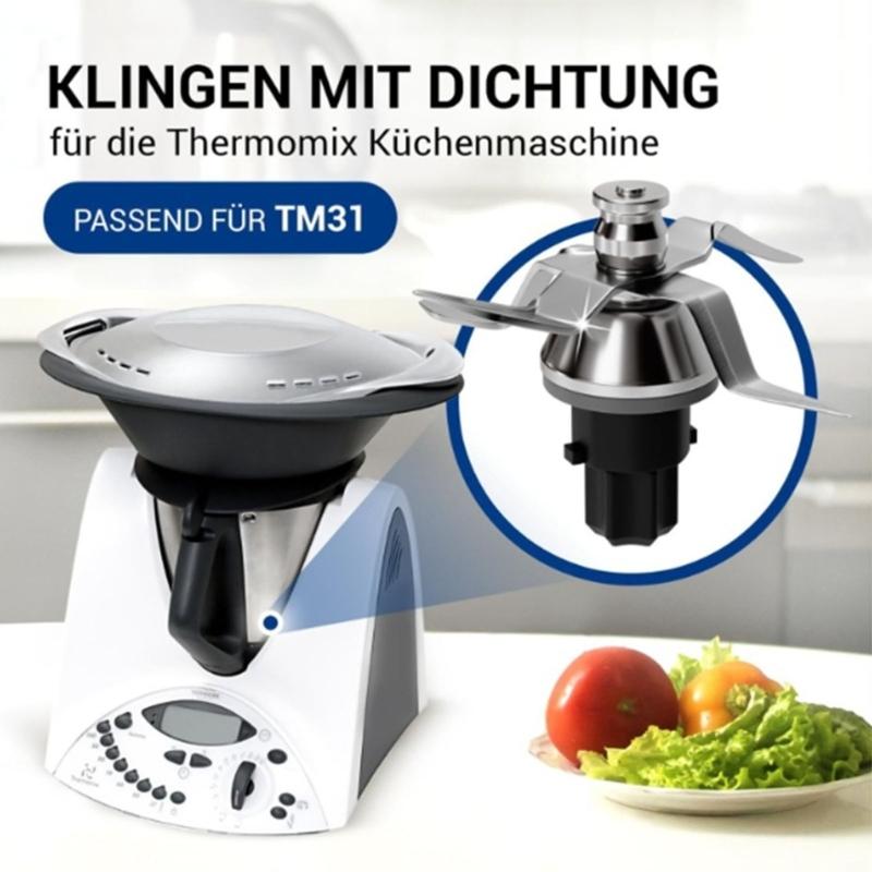High Speed 4 Blade Blenders Attachment for TM31 Model Stainless Steel Mixer Head Easy Disassembly for Smooth Blending