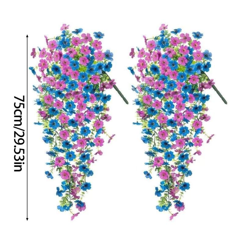 Faux Eucalyptuses Morning Glory Wall Decoration Decorative Silk Greenery For Living Room Garden Party Arrangements