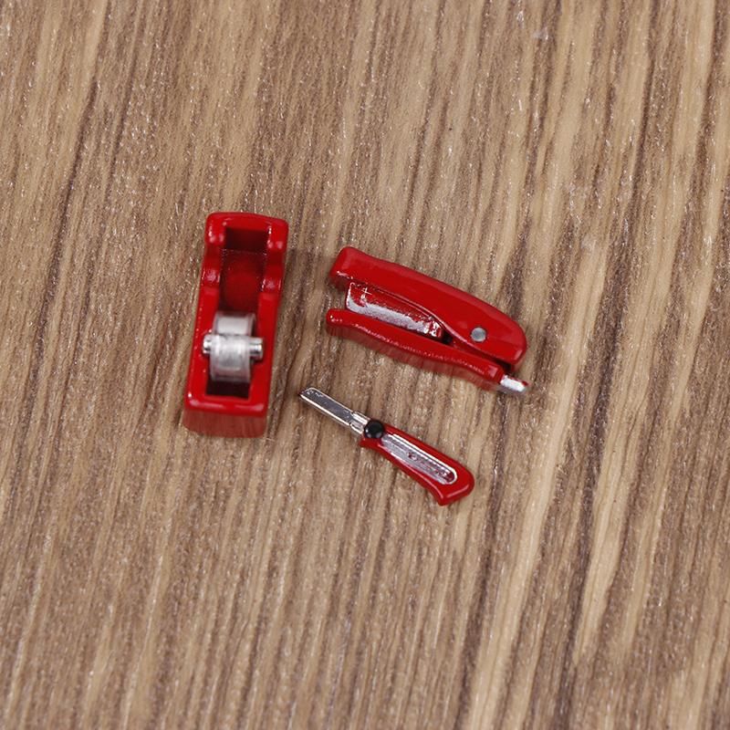 

Творческие мини-канцелярские принадлежности для моделирования учебных принадлежностей Модель уменьшенных учебных принадлежностей красный