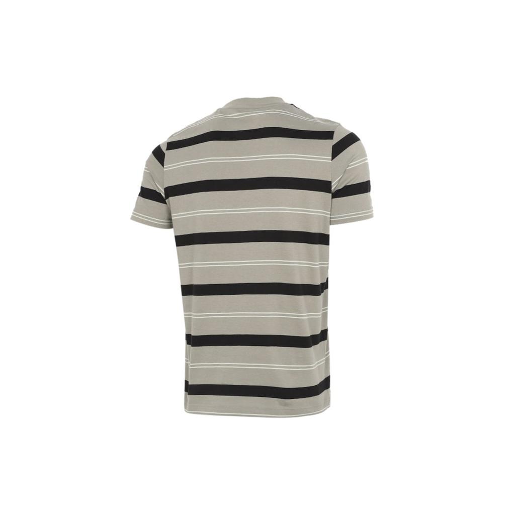 Puma Modern Striped Sports Crew Neck T-Shirt Men Tops Military-Green 845576-73