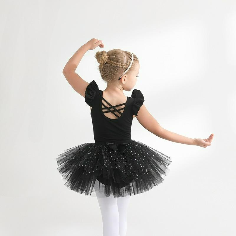 Children's Dance Clothes, Pure Cotton, Purple, Summer Sleeveless, Girls' Practice Clothes, Little Girls' Dance Clothes, Children's Tutu