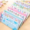 2PCS/ set of cartoon animal row station post-it notes, cute ins girl heart index stickers, learning memos N sticky notes