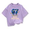 Summer Fashion 67 Boys and Girls Fun Number Print Short Sleeve T-Shirt Top