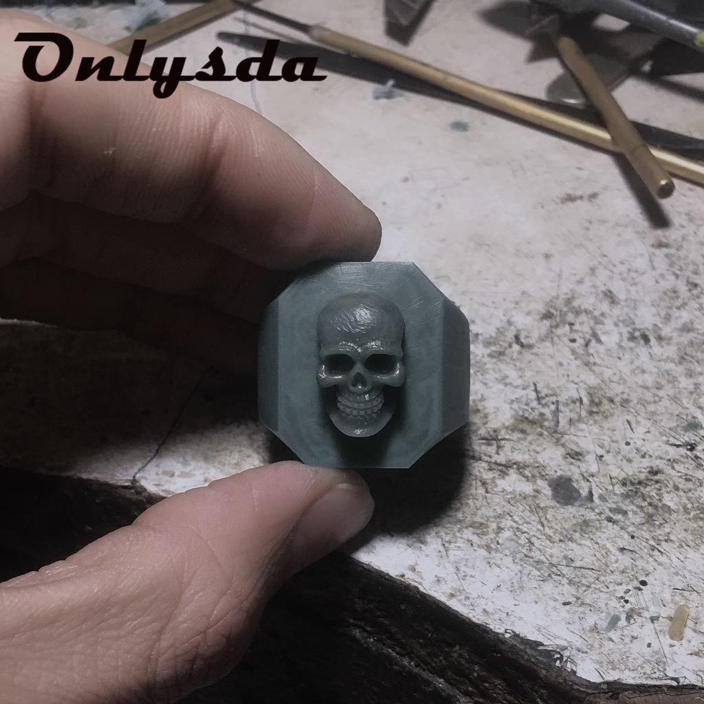 Dropshipping Men's Calvarium Skull Ring Gothic 316L Stainless Steel Biker Ring Motorcycle Band Jewellery Party Gift OSR734