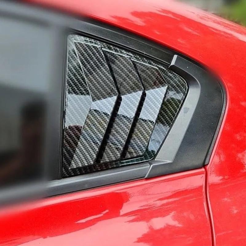 For Honda Civic 9th Sedan 2011 2012-2015 ABS Plastic Rear Window Quarter Louver Cover Side Vent Trim Car Adhesive Accessories