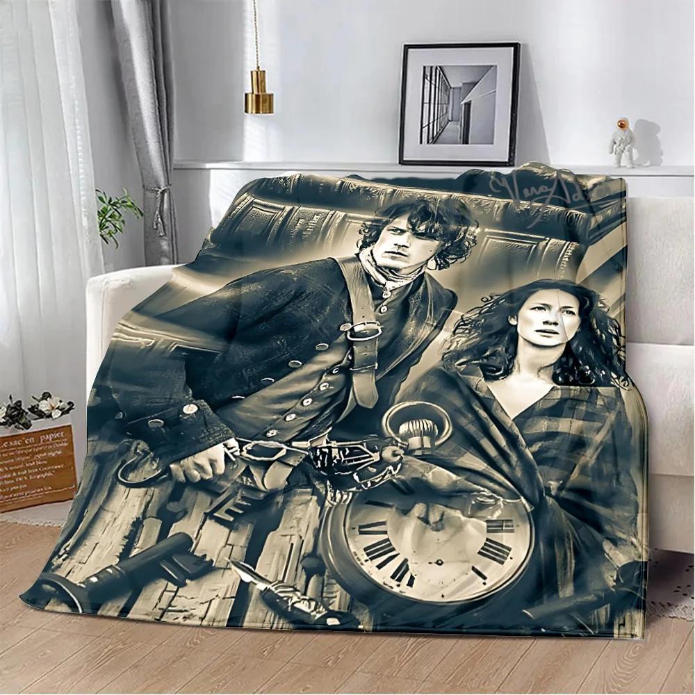 OUTLANDER TV Jamie Fraser Sassenach Libellen-Print Decke Picknickdecke Warm Weich und Bequem Zuhause Reise Geburtstagsgeschenk