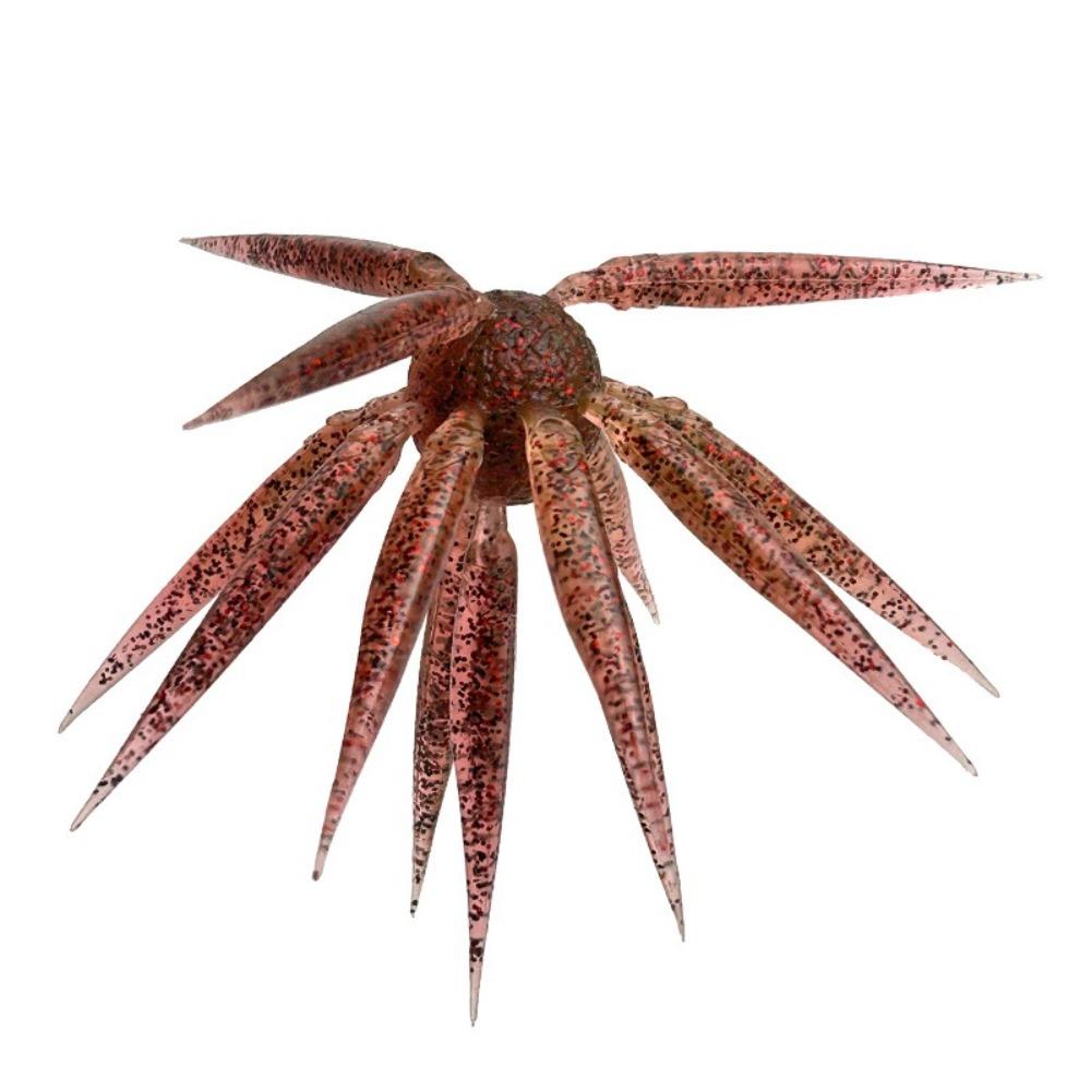 2pcs 17mm Length Sea Urchin Bait 8.8g Weight Soft Elastomer Lure Bait-Cluster Lure  For Bass Fishing