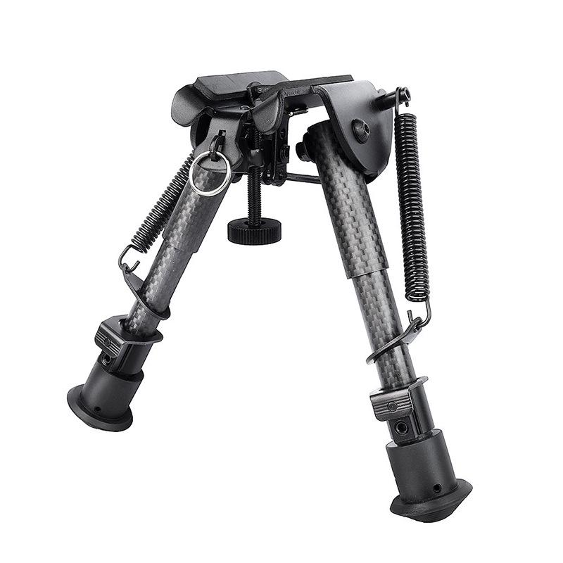 Carbon Fiber Tactical Telescopic Tripod Bipod, Foldable 6-9 Inch, Without Adapter