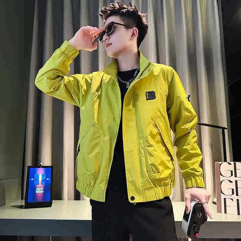 Men's Casual Jacket Spring and Autumn 2025 Design Sense New Trendy Brand Ruffian Handsome Men's Clothing Thin Autumn Jacket Men's