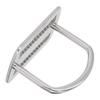 2PCS 316 Stainless Steel D Ring Belt Slide Keeper Stopper Dive Weight Belt Keeper  Dive Gear
