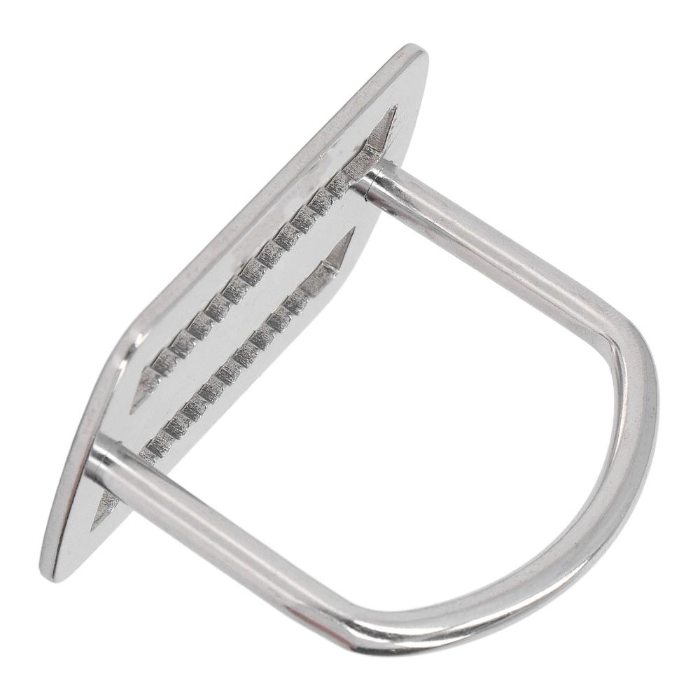 2PCS 316 Stainless Steel D Ring Belt Slide Keeper Stopper Dive Weight Belt Keeper  Dive Gear