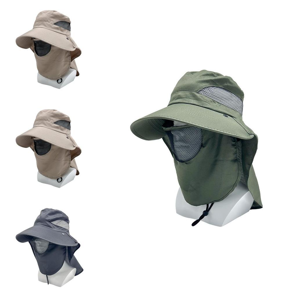Outdoor Sun Protection Fisherman Hat With Large Brim For Hiking And Fishing Enthusiasts