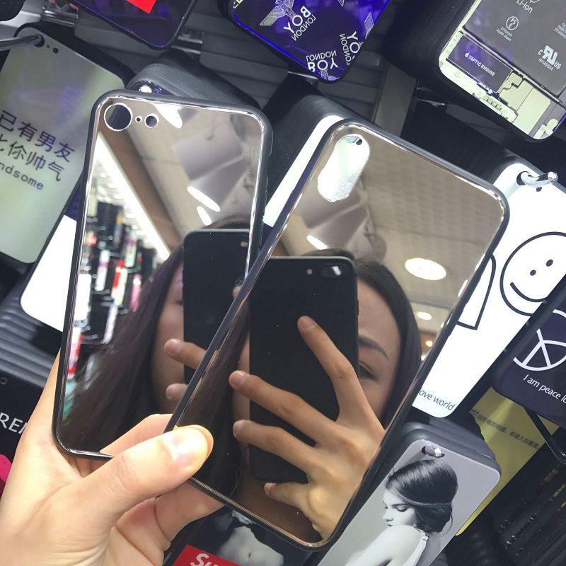Crystal Classic Clear With Luxury Girls Mirro Soft Shell For Iphonex 78 Plus