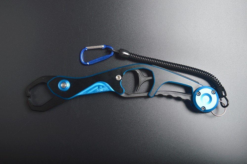 Aluminum Fish Grip Fish Catcher Ultra-Lightweight (Blue)