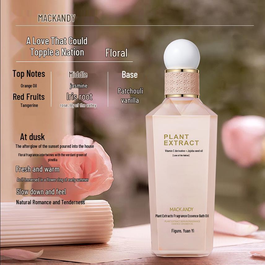 **Mark Andy Botanical Shower Oil - Rich Aroma & Moisturizing Body Wash for Spring/Summer**