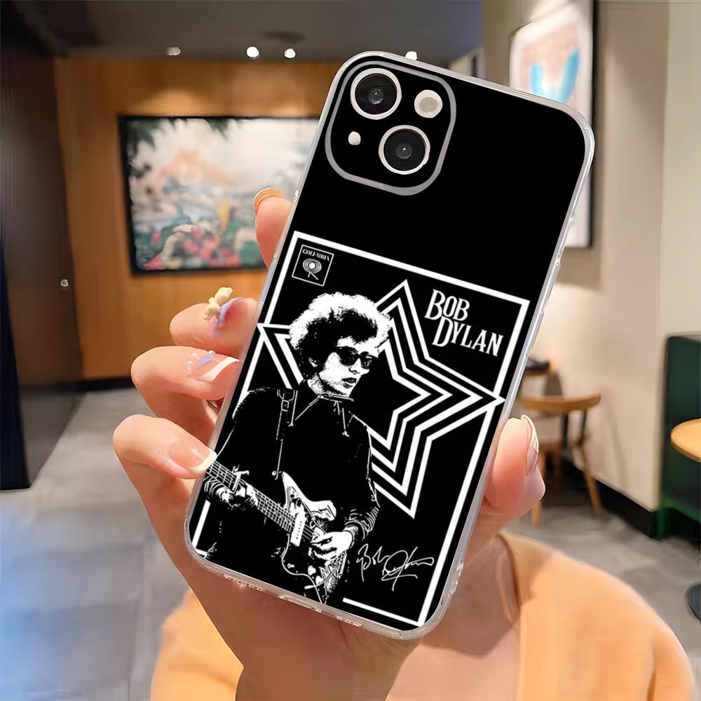Bob Dylan Band Phone Case For IPhone 15 Pro Max 16 Pro Max 14 13 11 12 Mini Xs X Xr 7 8 Plus Se Transparent Cover