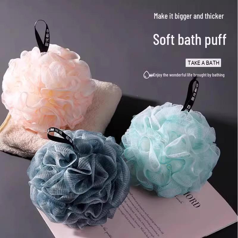 Large Soft Exfoliating Bath Ball for Women - Cute & Durable