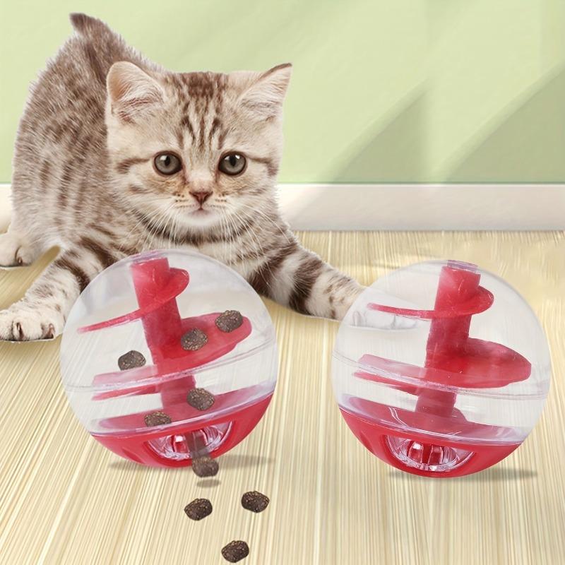 Cat Toy, Interactive Food Puzzle for Cats, Slow Feeder Ball for Indoor Cats, Amusing Pet Enrichment Toy, No Battery Required
