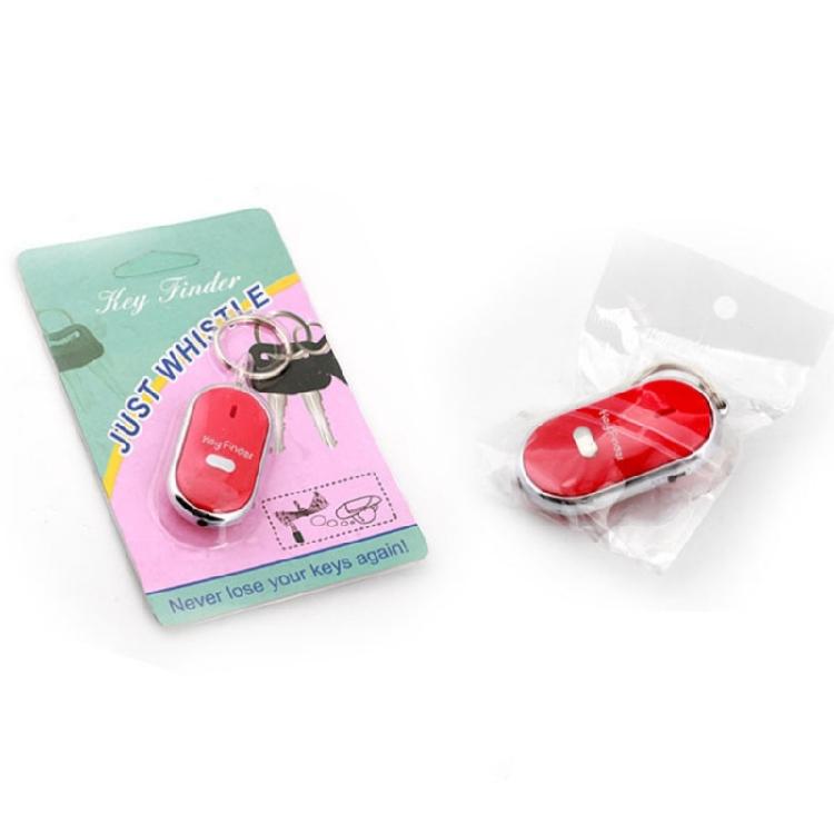 Remote Keychain Finder Loss Locator Whistle Lost Key Finder Car Keys Anti Lost Device with LED Flashing Light & Beeping