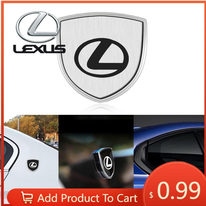 Interior Stickers Car Styling 3D Metal Emblem Body Window Sticker Decal For Lexus F-SPORT ES RX NX LS UX LM LX GX LC RZ IS CT GS OK2