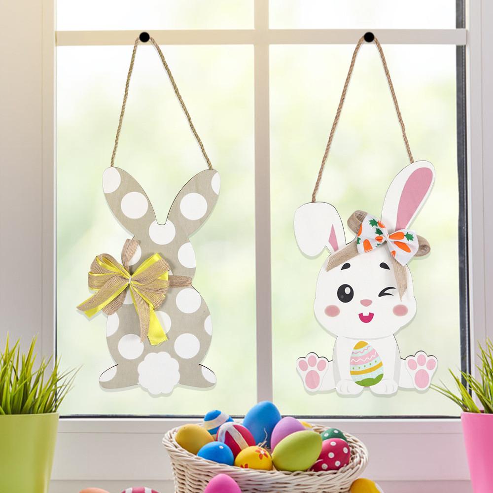 Egg Delightful Easter Chicken Wooden Door Hanger For Holiday Celebrations And Decor