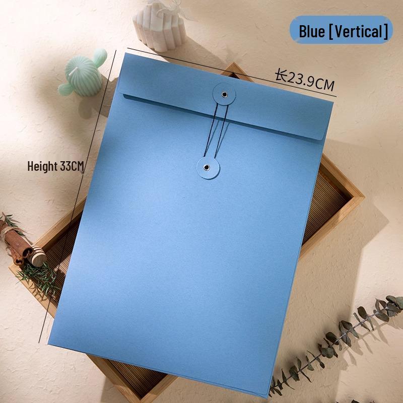 Multi-Size Thickened Colored Paper Envelope & Document Storage Bag
