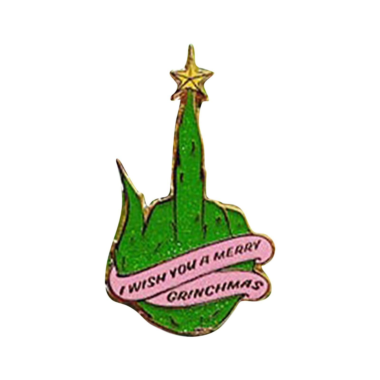 

Кража броши на палец рождественского персонажа со звездой, рождественские украшения, украшения в виде броши со звездами, рождественские подарки