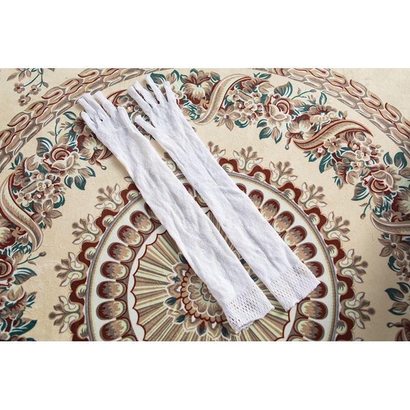

Gothic Lace Punk Fishnet Sister Sleeve White